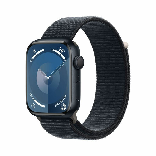 Apple - Apple Watch Series 9 GPS 45 mm Boîtier en aluminium minuit avec boucle Sport minuit Apple - Bonnes affaires Objets connectés