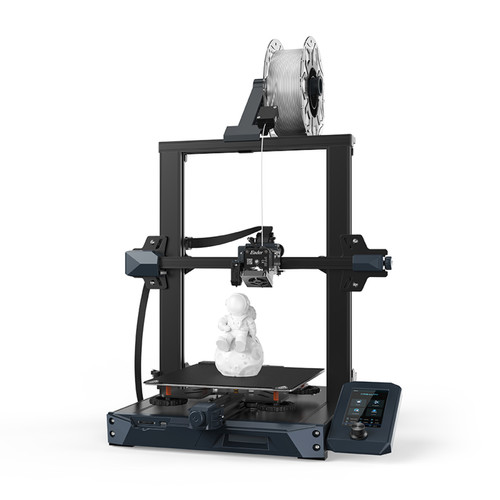 Imprimante 3D Creality3D Creality Ender-3 S1 Imprimante 3D bureau, impression 3D FDM, taille construction 220 x 220 x 270 mm, avec extrudeuse directe, plate-forme d'impression en acier à ressort PC, double axe Z, compatible avec filament PLA/TPU/PETG/ABS