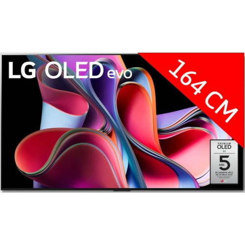 LG - TV OLED 4K 164 cm TV LG OLED evo OLED65G3 LG - Destockage tv 4k