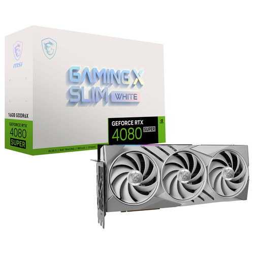 Msi - GeForce RTX 4080 SUPER 16G GAMING X SLIM WHITE Msi - NVIDIA GeForce RTX 40 Composants