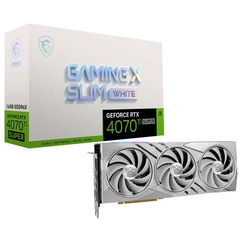Msi - GeForce RTX 4070 Ti SUPER 16G GAMING X SLIM WHITE Msi - NVIDIA GeForce RTX 40 Composants