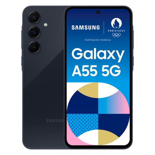 Samsung - Galaxy A55 - 5G - 8/128Go - Bleu nuit Samsung  - Bonnes affaires Samsung