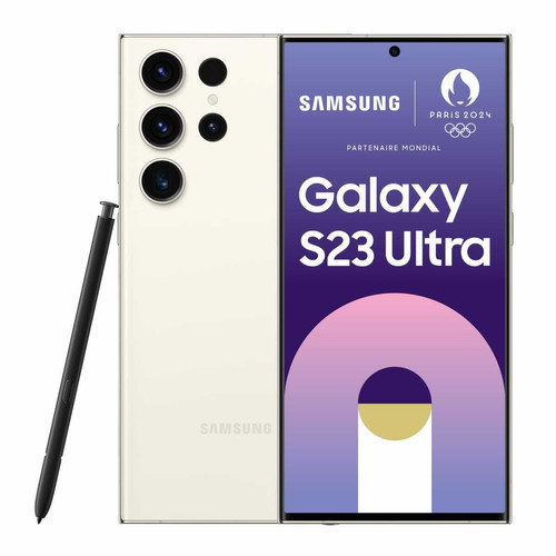 Smartphone Android Samsung Galaxy S23 Ultra - 8/256 Go - Crème
