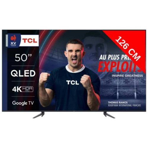 TV 50'' à 55'' TCL TV QLED 4K 126 cm TV 4K QLED 50QLED770 Google TV