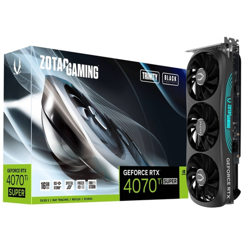 Zotac - GeForce RTX 4070 Ti SUPER Trinity Black Edition Zotac - NVIDIA GeForce RTX 40 Composants