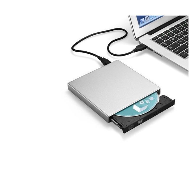 Shot - Lecteur/Graveur CD-DVD-RW USB pour PC ASUS VivoBook Branchement Portable Externe (ARGENT) Shot - Lecteur DVD - Enregistreurs DVD- Blu-ray Shot