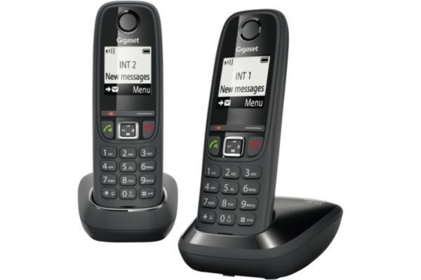 Gigaset - Téléphone sans fil GIGASET AS405 Duo Noir Gigaset  - Téléphone fixe